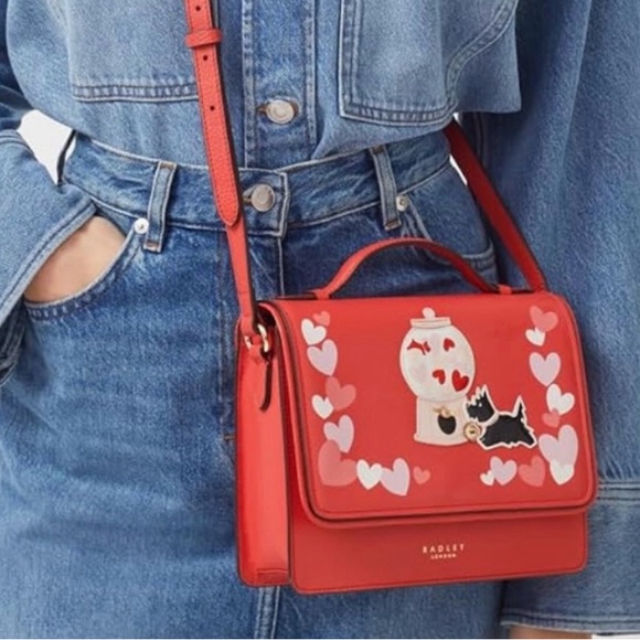 Last One! NWT Radley London I Choose You Small Flapover Crossbody ❤️❤️❤️ - Picture 3 of 13